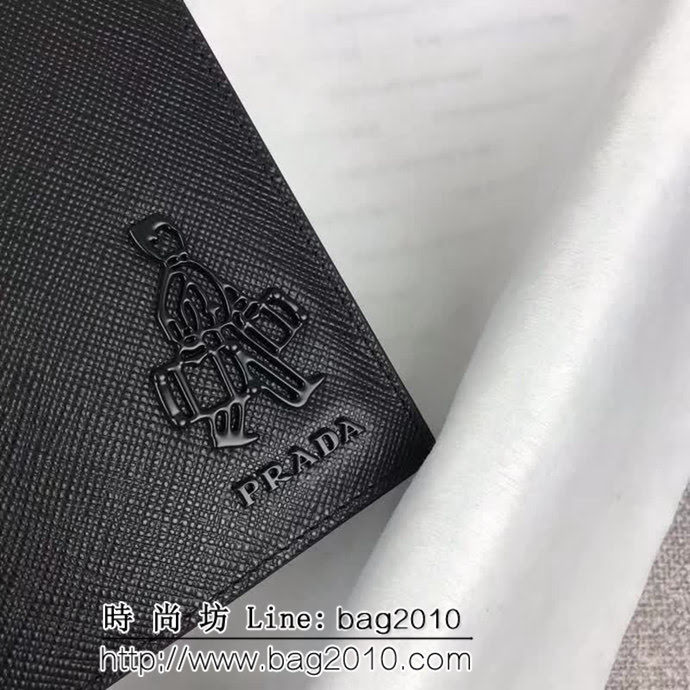 PRADA普拉達 官網同步 專櫃最新款 男士單拉鏈錢包 2MV836 DD1333